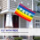 Colorful Peace Flag Polyester Pacifist Flag 90 X 8