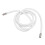 Cordon rond blanc scintillant pour capuche de 138 cm 15