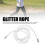 Cordon rond blanc scintillant pour capuche de 138 cm 5
