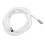 Cordon rond blanc scintillant pour capuche de 138 cm 13