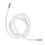 Cordon rond blanc scintillant pour capuche de 138 cm 9