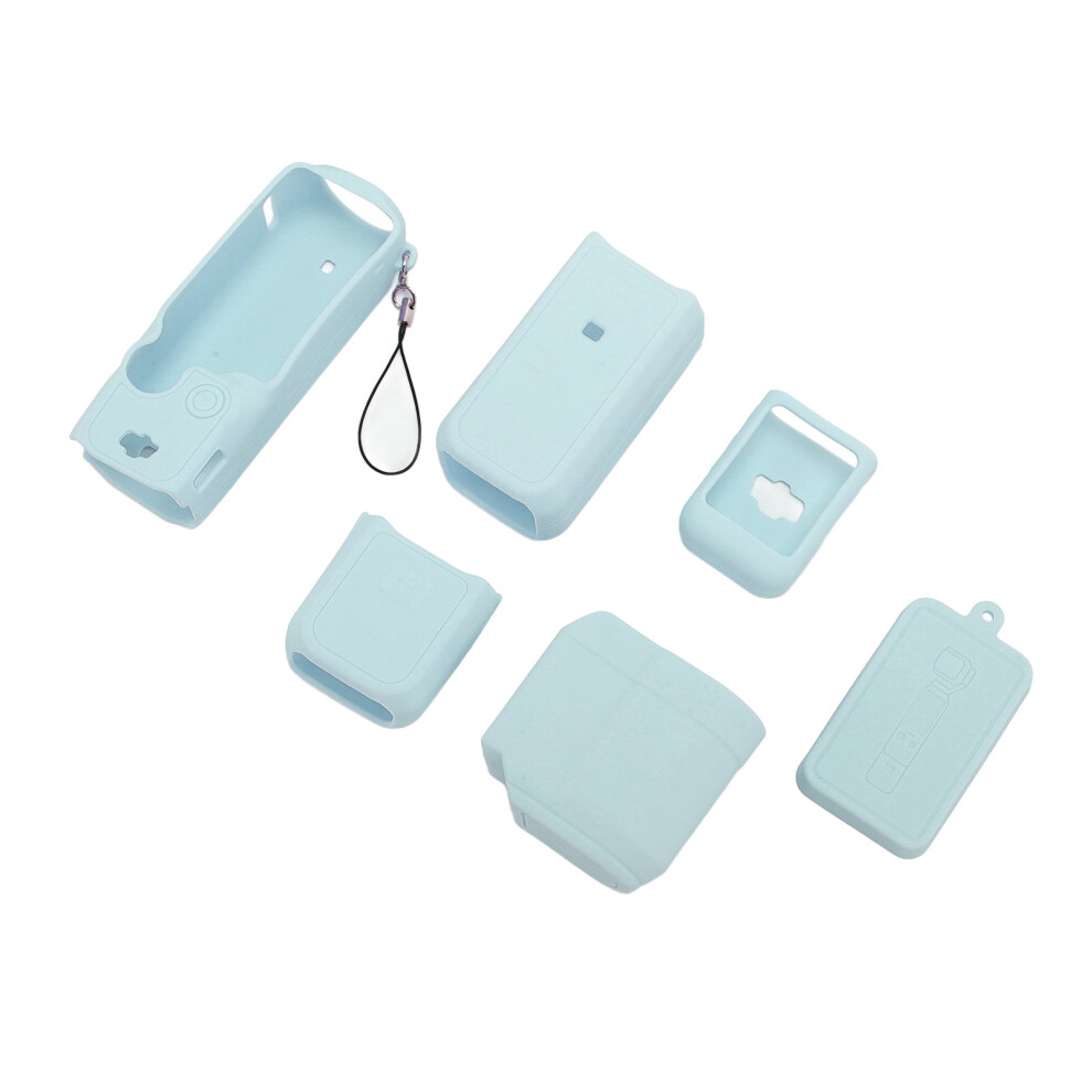 Silicone Protective Cover For Pocket 3 Camera With Lens Screen Protector Blue 4621343768912