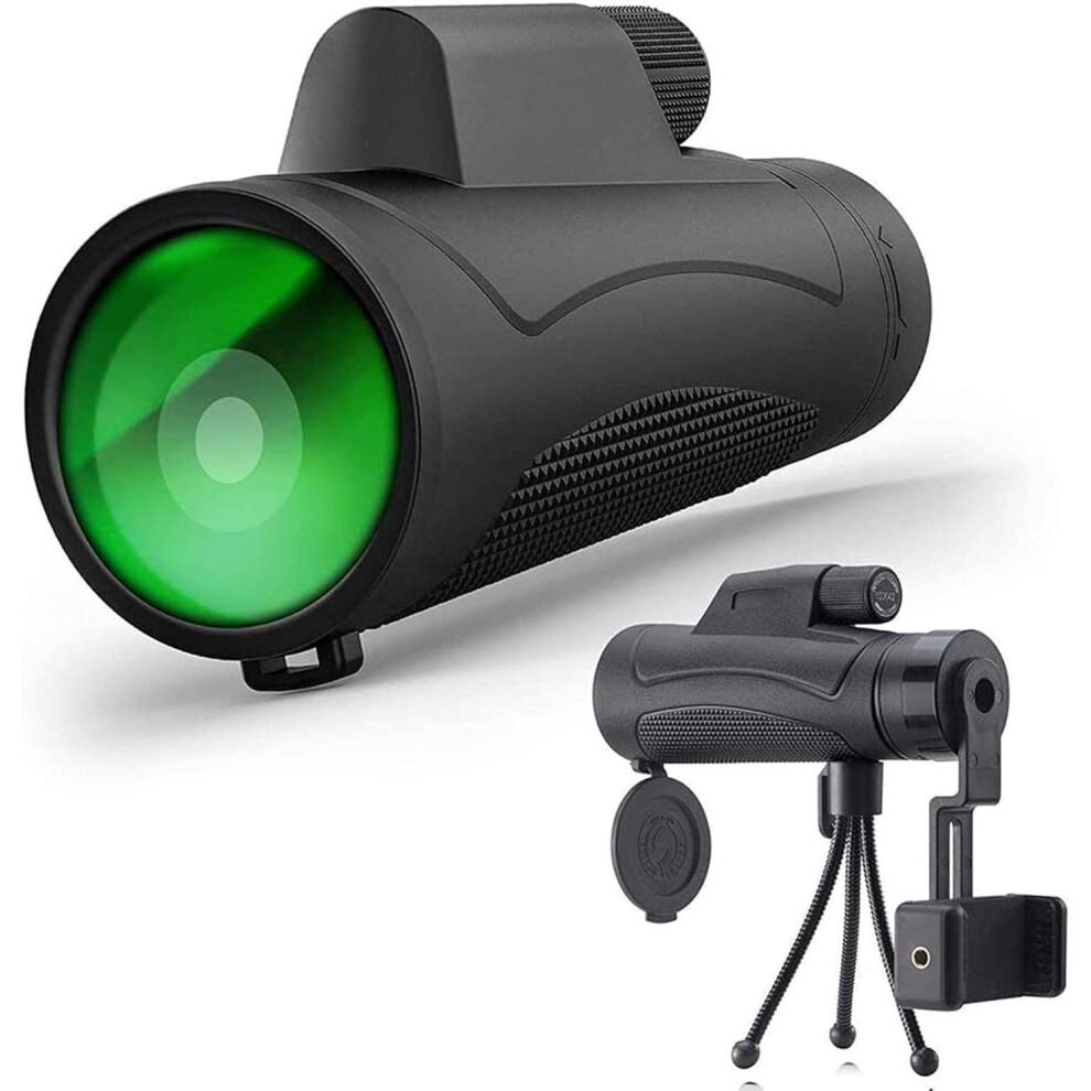 High Power Telescope,Hd Portable Monocular Telescope, 10X42 Waterproof Binoculars, For Outdoor(Black) Black 6976918077875