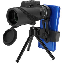 50X 60mm Mobile Phone Lens Mobile Phone Telescope Phone Zoom Lens Smartphone Camera Lens (Black)