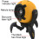 Dynamic Starry Projector, Built-In Lithium Battery, 180 Adjustable Rotation, Type-C Fast Charging(Yellow) 6