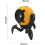 Dynamic Starry Projector, Built-In Lithium Battery, 180 Adjustable Rotation, Type-C Fast Charging(Yellow) 4