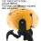 Dynamic Starry Projector, Built-In Lithium Battery, 180 Adjustable Rotation, Type-C Fast Charging(Yellow) 5