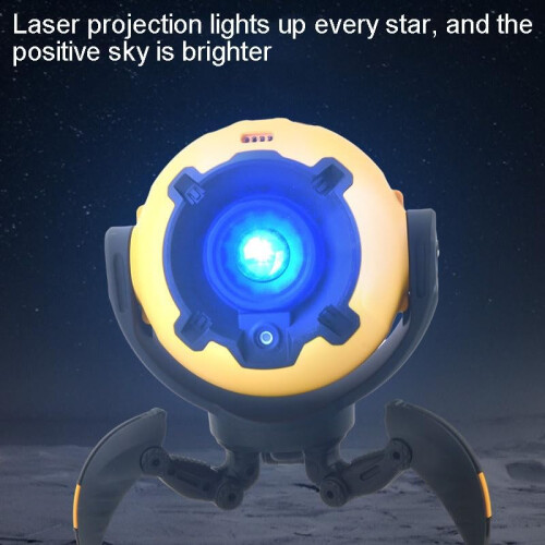 Dynamic Starry Projector, Built-In Lithium Battery, 180 Adjustable Rotation, Type-C Fast Charging(Yellow) 1