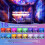 Ocean Lamp, with 16 RGB Color Change Ceiling Projector Light, Mini Speaker with Remote Control(White) 2