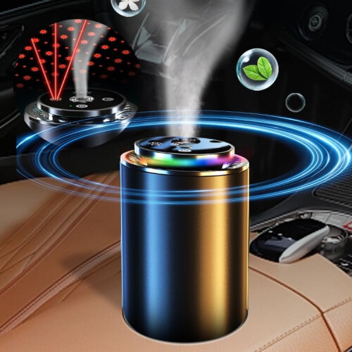 Smart Aroma Diffusers Star Projector, Rechargeable Scent in 4 concentrations for Car and Home Use(Black)