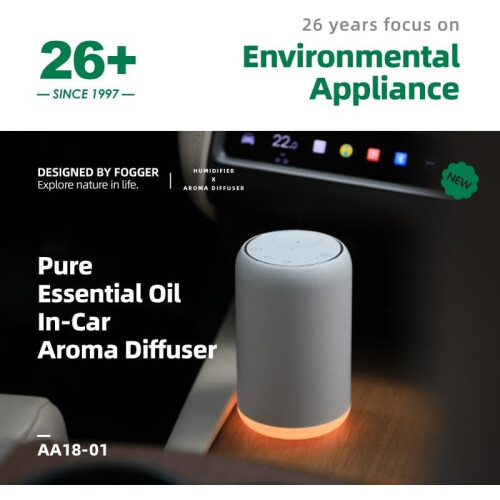 Essential Oil Mist Water Diffuser, Mini Scent Air Machine Aromatherapy Mist Diffuser(White) 1