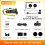 Motorcycle helmet Bluetooth intercom, neural network noise reduction, full-duplex intercom range 300 meters(Yellow) 5