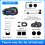Motorcycle helmet Bluetooth intercom with 500m intercom range and 2-in-1 microphone(Black) 5