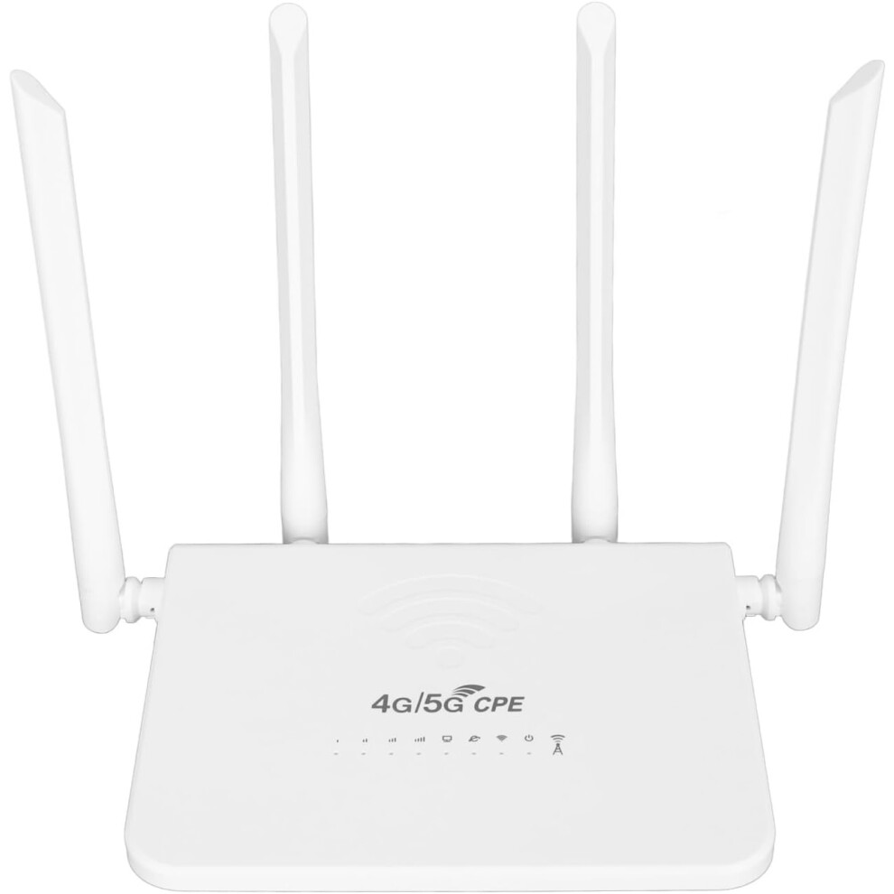 Wireless Wifi Router, 4G Lte 300Mbps Unlock Mobile Wifi Hotspot Wireless Internet Router(White) White 6976918075925