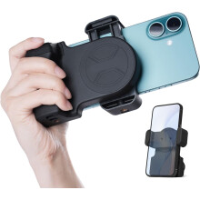Phone Camera Grip Snap Grip, with Tripod & Detachable Shutter Remote,Smartphone Selfie Handle(Black)