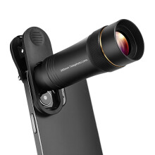300MM Phone Telephoto Lens for Smarphone Zoom Lens 10X with Universal Lens Clip (Black)
