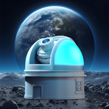 Planetarium Projection Lamp with Voice Narration, 12 Cosmic Scenes, Adjustable Focus & Dome Light(Grey)