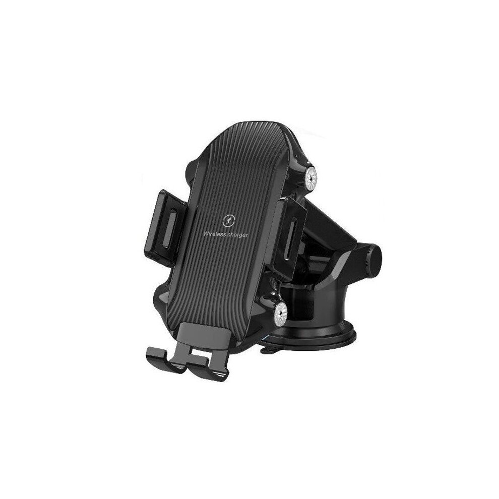 15W Fast Charging Auto Clamping Car Charger Windshield Dashboard Air Vent Phone Holder (Black) Black 6976918075772