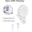 Mini Ring Light, Small Clip On Ring Light, Portable LED Light for Phone, 4 Color Lighting Modes(White) 3