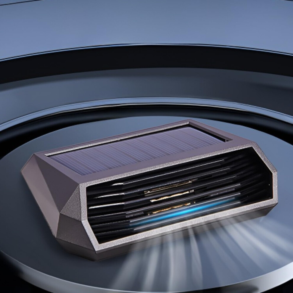 Solar-Powered Car Air Purifier With Usb Charging & Ozone Odor Elimination, Best For Car Use(Gray) Gray 6976918078438
