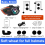 Motorcycle Helmet Bluetooth Headset with 500m Intercom and CVC Noise Cancelling (1-Pack)(Orange) 5
