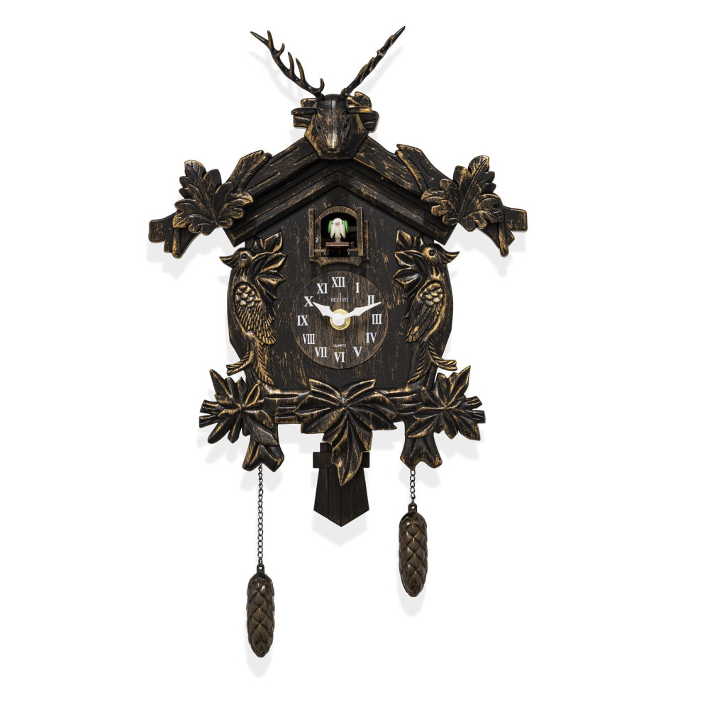 Acctim Lindau Antique Pendulum Cuckoo Clock 28368 Bronze