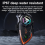 Motorcycle Helmet Bluetooth Headset with 500m Intercom and CVC Noise Cancelling (1-Pack)(Orange) 4