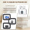 Smartphone Video Rig with Light, Handheld Ring Selfie Light Kit, LED Mobile Video Stabilizer(White) 6