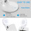 Mini Ring Light, Small Clip On Ring Light, Portable LED Light for Phone, 4 Color Lighting Modes(White) 6