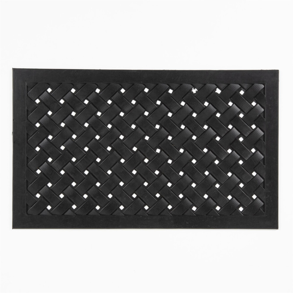 Arthouse Reddish Rubber Lattice 45X75cm Doormat