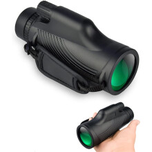 12x42 Handheld Monocular Telescope for Adults - High Magnification, FMC Coated Prism, Lightweight(Black)
