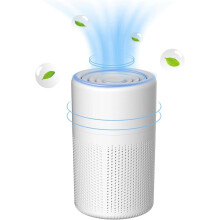Air Purifier for Home, Bedroom, Office, Car - HEPA Filter, Bagless, White(White)