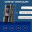 12x25 Compact Binoculars, High Powered Easy Focus Binoculars, Portable Large Eyepiece Binocular (Black) 2