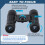 12x25 Compact Binoculars, High Powered Easy Focus Binoculars, Portable Large Eyepiece Binocular (Black) 6