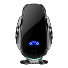 Car Phone Charger Wireless Charging Bracket GPS Navigation Mobilephone Holder(Gray)