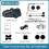 Motorcycle Helmet Bluetooth Intercom with 500m Intercom Range and 2-in-1 Microphone(Black) 5