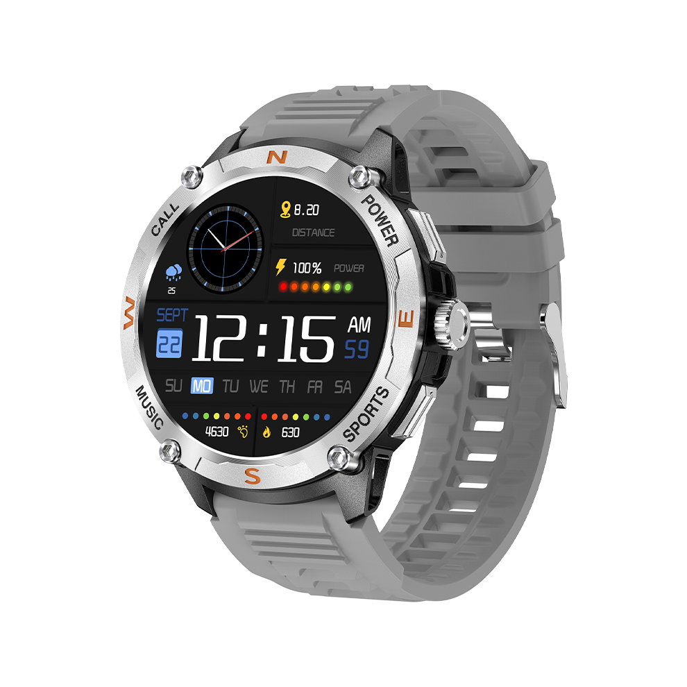 Qw76 Smartwatch Gps Fitness Tracker 1.43'' Amoled Bluetooth Call Weather Data(Grey) Grey 6976918077592