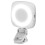 Phone Selfie Light, 3-Color Adjustable Rotating Fill Light with Mirror, Rechargeable(White) 1