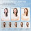 Phone Selfie Light, 3-Color Adjustable Rotating Fill Light with Mirror, Rechargeable(White) 4