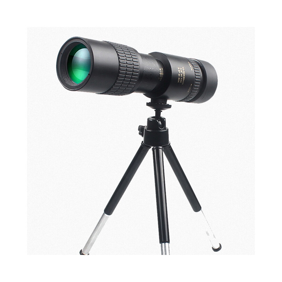 4K 10-300X40mm Telescope Monocular Zoom Binoculars Monoculars Pocket Telescope For Smartphone (Black) Black 6976918077868