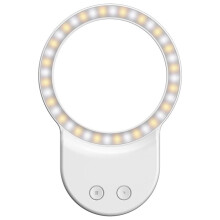 Phone Light, Selfie Magnetic, Video Compatible With Tablet, Laptop Photography, 3 Adjustable Modes(White)