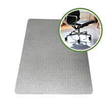 Cleartex TrYlok Rectangular PVC Chair Mat for Low Pile Carpets up to 6mm - 90 x 120cm
