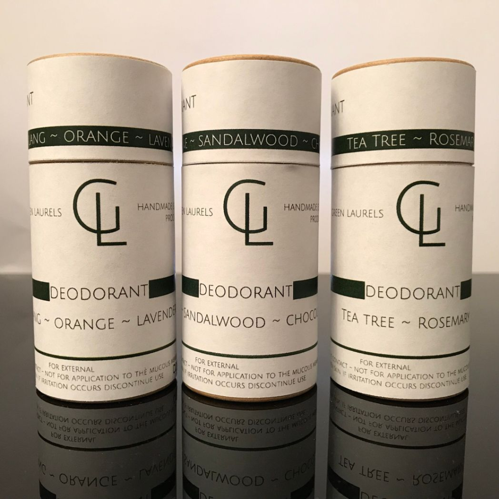 Green Laurels Natural Deodorant Pine, Sandalwood, Chocolate Scent 40Ml