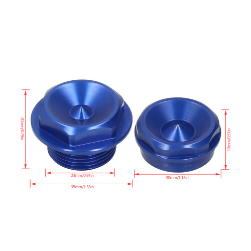 2 pezzi dadi del mozzo M20x1.5 125-501 Blu 2016-2021 2