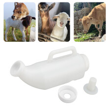 Kalbsmilchflasche 2L Tierfütterungsflasche auslaufsicheres Lampenfütterungsglas, Milchentwässerung, verdickte Ziegenmilchflasche für den Ba