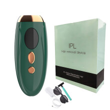 Blixt laserepilator, säker ansiktsbehandling IPL hårborttagning, LCD-skärm, bikinilinje, grön