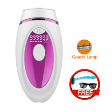 Blinkar IPL Epilator LCD Laser Hårborttagning Smärtfri Permanent Fotoepilering för, Rosa