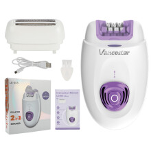 Epilator, ansiktshårborttagning, laddningsbar, 32 pincett, slät hud, hela kroppen, 2-i-1