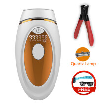 Blinkar IPL Epilator LCD Laser Hårborttagning Smärtfri permanent fotoepilering för, G och naglar