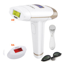 IPL Laser Epilator 1300000 Pulses Hårborttagning LCD Display Machine T009i, med ansiktsmassager